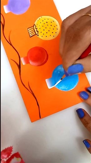 Easy Christmas Painting | Acrylic Painting tutorial #shorts #viralvideo