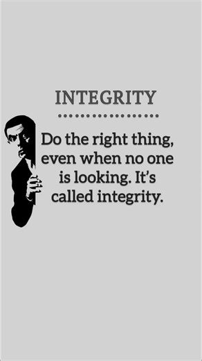 Integrity Meaning: What You Do When No One’s Looking #shortsindia