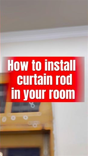 Step-by-step guide to installing a curtain rod the right way 🛠️Simple, clean, and beginner-friendly