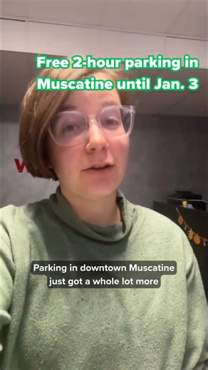 Muscatine is giving the gift of free parking this holiday season