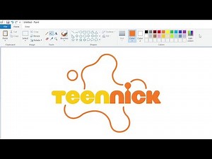 How to draw a new TeenNick logo using MS Paint | How to draw on your computer