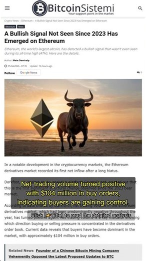 🧐👉 Ethereum Derivatives Market Sees First Net Inflow Since 2023: Bullish ... #QixNewsCrypto