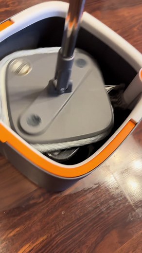 Testing the Viral Spin Mop on a Small Dog That Looks Like a Mop