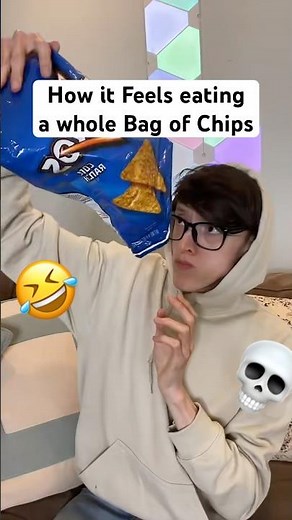 How It FEELS Eating a Whole Bag of Chips in One Sitting 😭💀 #TheManniiShow.com/series