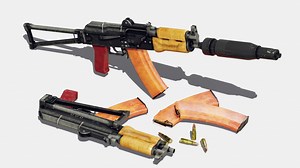 AKS-74U - Download Free 3D model by SpatialNeglect (@jeandiz)
