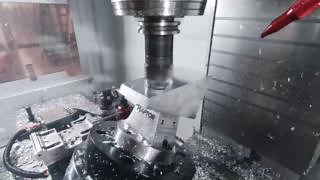 Haas 5-axis TRT160 rotary table in action. Check it out here: https://www.haas.co.uk/5-axis-rotary-tables/ #haascnc | Haas Automation UK