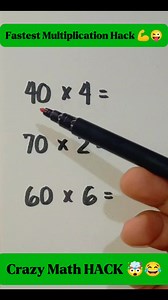 Fast Multiplication Hack 💪🤯 #learning #mathtricks | Mathtuto