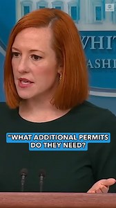 331K views · 407 reactions | Asked if Pres. Biden “would cut red tape” for companies to drill more oil in U.S., White House press sec. Jen Psaki says, "What red tape needs to be cut when they have the permits?" "I don't think they need an embroidered invitation to drill." abcn.ws/3hR4AyY | ABC News Live | Facebook