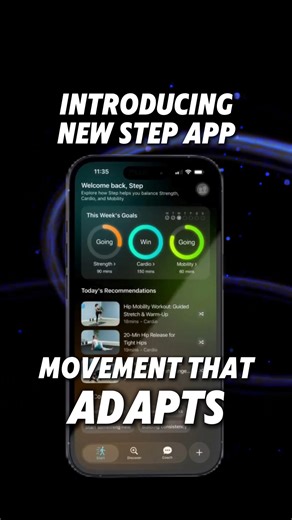 We’re excited to officially launch the new Step App, designed to help you move smarter, feel better, and stay consistent. Step is your adaptive movement coach, offering: ✔ Live & on-demand classes ✔ Real coaches, real guidance ✔ Strength, cardio, mobility & mindfulness ✔ Movement that adapts to your body — not the other way around Whether you’re starting fresh or leveling up, Step meets you where you are and helps you grow from there. ✨ Join free for a limited time 👉 Download the app and start 