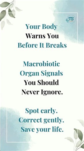 Spot Organ Signals, Save Yourself #health #food #motivation #selfimprovement