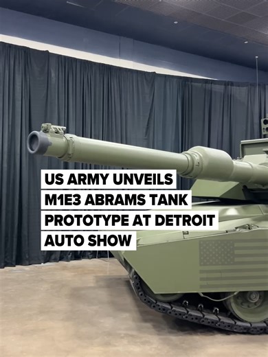 M1E3 Abrams Tank Prototype Unveiled at Detroit Auto Show