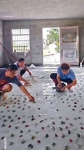 1.7K reactions · 44 shares | colourful glass aggregates floor construction . . . #trending #facts #construction #home #homedecor #house #reels #reelsinstagram #viralreels #trendingreels #viral | Hemant Mahto | Facebook