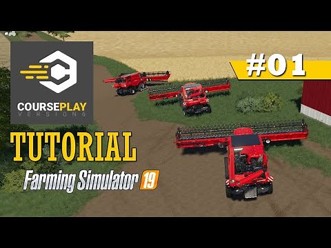 CoursePlay Tutorial: How To Run Multiple Harvesters In One Field | Farming Simulator 19