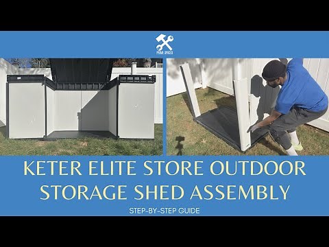 Keter Elite Store Outdoor Storage Shed Assembly (Keter Premier XL Storge hed Assembly)