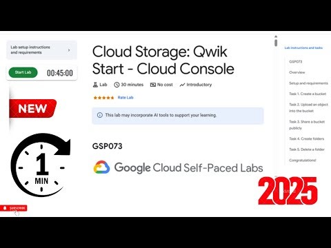 Cloud Storage: Qwik Start - Cloud Console | GSP073
