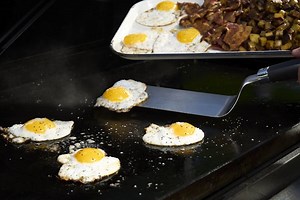 Griddled Breakfast with Bacon, Potatoes, and Eggs | Breakfast Recipes | Weber Grills