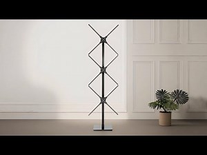 56CM missyou 3d hologram fan 3 sets splicing holographic fan projection tutorial