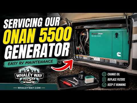 Servicing our Onan 5500 Generator