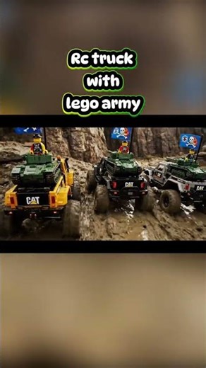 Rc truck with lego army #rctruck #shorts #lego