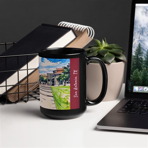 Trinity University Gift Mug - 15oz San Antonio, TX College Dorm Decor - Hand-drawn Style Collegiate Mug - Gift for Trinity Tiger Student - Etsy