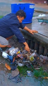 3.5K views · 37 reactions | Cleaning plastics and Trash clogged culvert drain #Real #culvertcleaning #plastic #clogged #shorts #cleaning #culvert #reelsfbシ | Phea Cleaning Culverts | Facebook