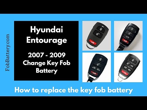 Hyundai Entourage Key Fob Battery Replacement (2007 - 2009)