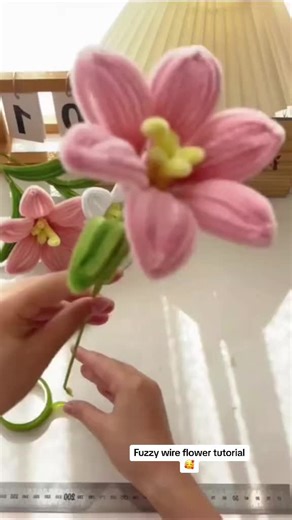 Fuzzy Wire Flower Tutorial 🌸 DIY & Handcrafts