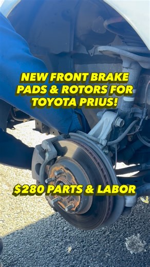 If your brakes are squeaking, don’t scroll. Here we changed the brake pads and rotors on this Toyota Prius. Rotors were very warped so we opted to change them out instead of resurfacing to avoid any future issues. Pull up any day, no appointments needed! Premier Wheels & Tires 16102 Pioneer Blvd Norwalk CA 90650 (562) 926-8472 🏎️ - wheels & tires - alignments - lift & leveling kits - catalytic converters - exhaust - basic maintenance Financing 100 days no interest available!! DM us for a quote 