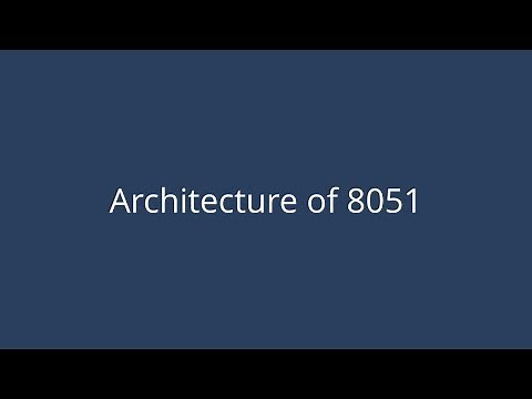 Architecture of 8051
