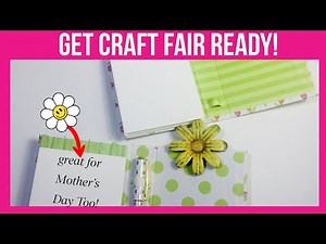 EASY CRAFT FAIR IDEA! CUTE MINI NOTEPAD, PEN & CLIPBOARD COMBO. GREAT FOR MOTHER’S DAY TOO!