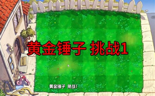 植物大战僵尸杂交版 黄金锤子 挑战1 困难模式