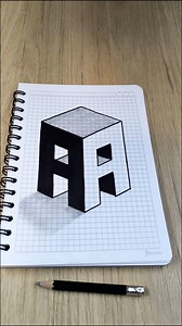 724K views · 9.7K reactions | Dibujos 3D  Como Dibujar la Letra A en 3D Facil paso a paso - Arte Tutorial #dibujos #3d #arte #dibujar #dibujosfaciles | Easy Art | Facebook