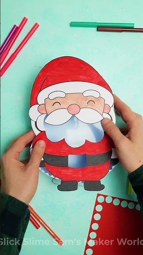 Paper Santa Dispenser 🎁 Can You Make Candy Fall? #DIYCraft #KidsFun #HolidayDIY