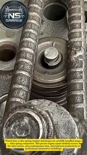 Valve Spring Retainer Installation | Smart Engine Repair Trick #automotivetools #mechanic #usa