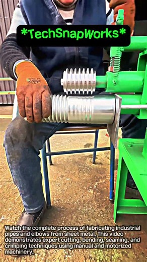 Amazing Metalworking Skills: Turning Flat Metal into Heavy-Duty Pipes #worker #process #amazingtech