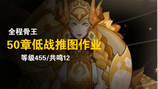 50章后半段低战力过图作业（等级455/共鸣12）