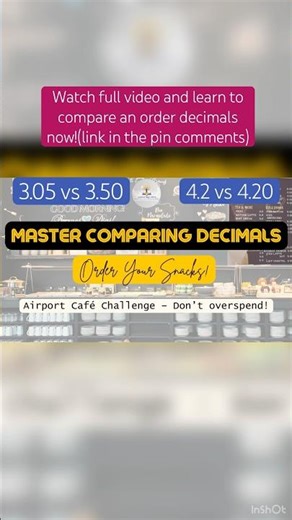Ordering Decimals Made Easy ✈️ Airport Café Lounge Math | Fun IB & IGCSE Lesson