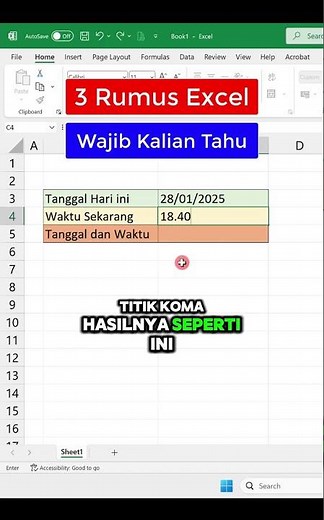 3 Rumus Excel Yang Wajib Kalian Tahu #excel #exceltips #belajarexcel #exceltutorial #exceltricks