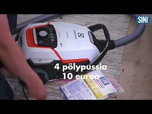 Pölypussin tilaaminen ja vaihtaminen pölynimuriin