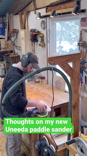 Thoughts on the Uneeda paddle sander #tool #woodworkingtools #woodworking