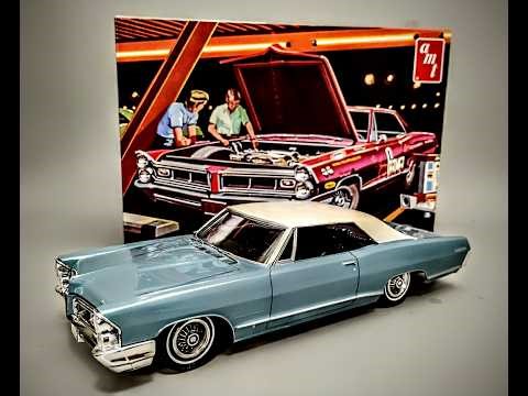 1965 Pontiac Grand Prix 421 4n1 1/25 Scale Model Kit Build How To Assemble Paint Vinyl Top Interior