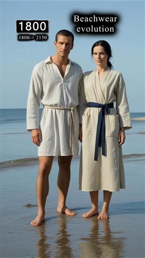 Evolution Time on Instagram: "Beachwear Evolution: Europe → USA (1800–2150) #BeachwearEvolution #Beachwear #Swimwear #ResortWear #FashionHistory #ThenVsNow #Evolution #USA #Europe #Reels"