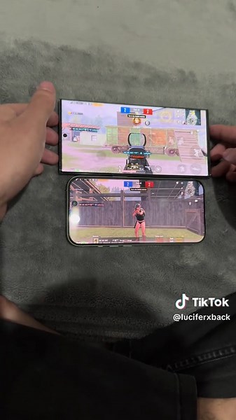 S23ultra Vs iPhone 16pro connectivity test 🔥🥵 #pubgmobile #foryou #foryoupage #fyp #viral #luciferxback