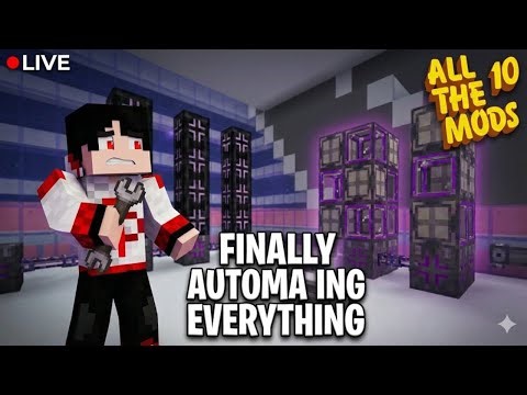 🔴 Minecraft ATM 10 Modpack | The Ultimate AE2 Autocrafting Setup