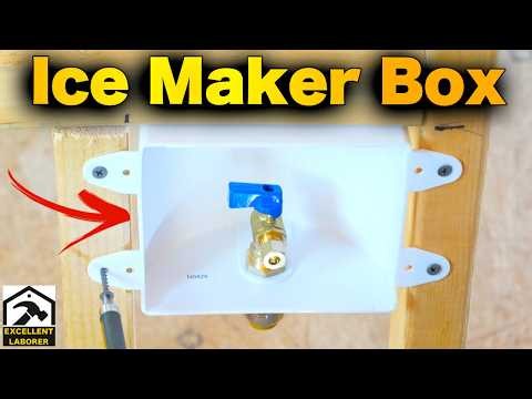 Ice Maker Outlet Box Installation for Beginners | Step-by-Step DIY!