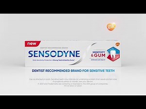 Sensodyne Sensitivity & Gum toothpaste- Protects from sensitivity and maintains gum health.