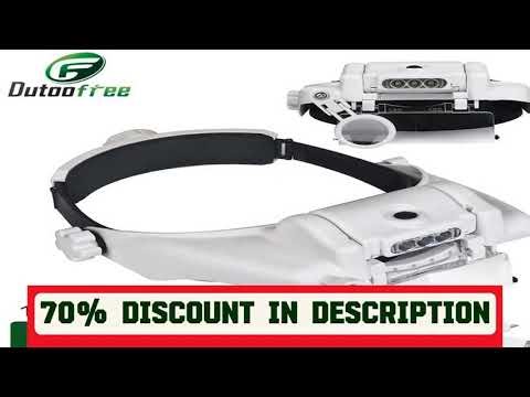 #USB Rechargeable Glasses Loupe Watchmaker Repair Tool Glasses Magnifier LED Headband Magnifying Gl