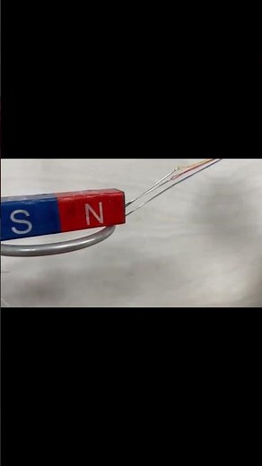 Watch the fascinating moment when magnetization happens. 🧲