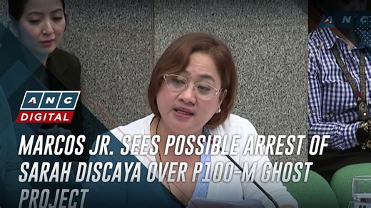 The looming arrest of a contractor tagged in massive public works corruption has drawn attention, as President Ferdinand Marcos, Jr. says he wants Sarah Discaya jailed after she was charged with malversation in a ghost flood control project in Davao Occidental. | ANC 24/7