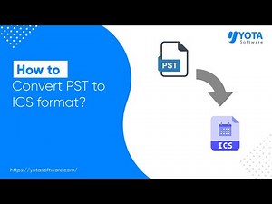 How to Convert PST to ICS Calendar File | Step by Step Guide